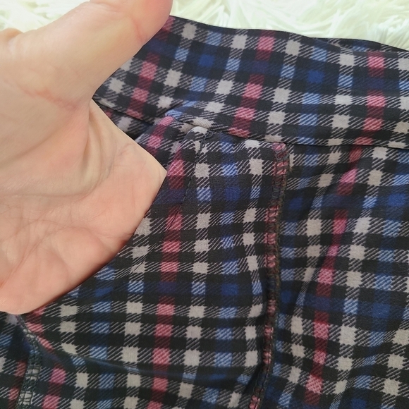 TRÏBE PULL On Check Print Thermal Lined Pants Size Medium NWT - Picture 3 of 4